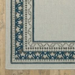 Trinity Classic Border Patio Area Rug Beige/Blue - Captiv8e Designs -Home Textiles Store GUEST 009249f4 69ce 47b8 87e1 f0eef0f40729