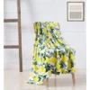 Kate Aurora Ultra Soft & Plush Lemon Garden Fleece Accent Throw Blanket - 50 In. W X 60 In. L -Home Textiles Store GUEST 02e0eeb4 4dde 4608 a209 3561595def8d