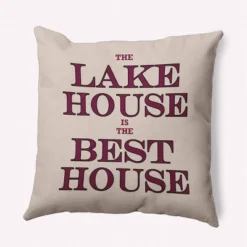 16"x16" 'Lake House Best House' Square Throw Pillow - E By Design 11 16"x16" 'Lake House Best House' Square Throw Pillow - E By Design -Home Textiles Store GUEST 05fda1ad 0b83 4aaa b6f7 3ba6665a9c71