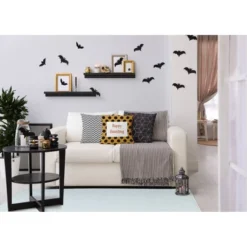 16"x16" Halloween 'Happy Haunting' Dots Square Throw Pillow - E By Design 14 16"x16" Halloween 'Happy Haunting' Dots Square Throw Pillow - E By Design -Home Textiles Store GUEST 0c6993af 2925 4562 bfcf 353866c9a2a7