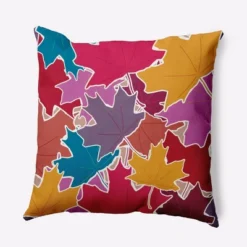 16"x16" Leaf Pile Square Throw Pillow - E By Design -Home Textiles Store GUEST 0e954e0e bf48 4b42 8108 a284649b147e