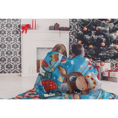 Reindeer In Here Snow Much Fun Micro Throw 3 Reindeer In Here Snow Much Fun Micro Throw