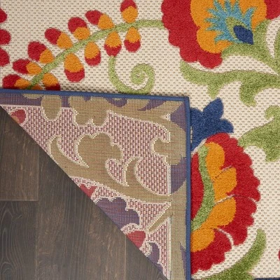 Nourison Aloha Floral Textured Outdoor Area Rug 5 Nourison Aloha Floral Textured Outdoor Area Rug - Image 3