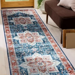 World Rug Gallery Distressed Traditional Machine Washable Area Rug -Home Textiles Store GUEST 108d8745 0812 4bb8 8ad0 f2234b734eb0