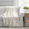 50"x60" Herringbone Striped Yarn Dyed Cotton Woven Throw Blanket With Tassels - Lush Décor -Home Textiles Store GUEST 10ae76a4 0cca 4335 82d7 8ac4f2365eb5