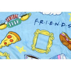 Friends TV Show Series S Allover Design Logo Plush Throw Blanket 46' X 60' -Home Textiles Store GUEST 143d8b0d 1f2e 4bdb 9df6 51c2c3bd3fac