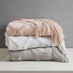 50"x60" Hannah Cotton Tufted Throw Blanket 15 50"x60" Hannah Cotton Tufted Throw Blanket -Home Textiles Store GUEST 16809b41 6e14 4f15 8d35 be7cdecad596