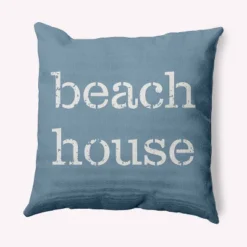 16"x16" 'beach House' Square Throw Pillow - E By Design -Home Textiles Store GUEST 17d6f1c3 80ab 48b4 89d5 24274d4236a8
