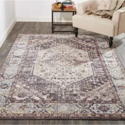 Armant Traditional Medallion, Purple/Gray/Ivory, 2' X 3' Accent Rug -Home Textiles Store GUEST 181edf40 f87a 44fb b1f9 2f4d0ba7dd74