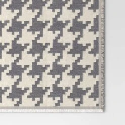 50''x60'' Oversized Chenille Woven Houndstooth Throw Blanket Gray/Neutral - Threshold™ -Home Textiles Store GUEST 190eb2f1 64ca 4b3d be91 9e211292249f