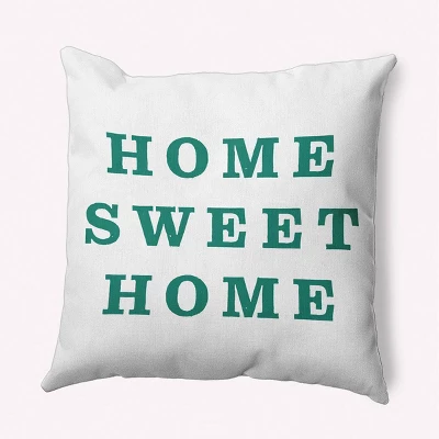 16"x16" 'Home Sweet Home' Square Throw Pillow - E By Design 7 16"x16" 'Home Sweet Home' Square Throw Pillow - E By Design - Image 5