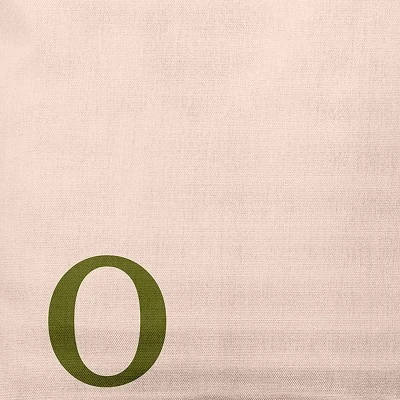 16"x16" Modern Monogram 'o' Square Throw Pillow - E By Design 3 16"x16" Modern Monogram 'o' Square Throw Pillow - E By Design