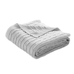 50"x60" Cable Soft Knitted Throw Blanket With Border - Lush Décor -Home Textiles Store GUEST 1dd015c4 3384 4ed5 9755 216b42686ef0