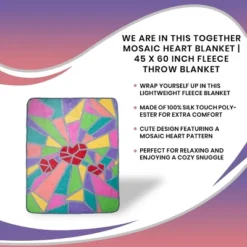 Toynk 2020 Sidewalk Chalk Inspired Mosaic Heart Throw Blanket | 45 X 60 Inches -Home Textiles Store GUEST 1f5b4238 5e35 4203 9940 1ae9d3e311ea