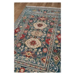 3'3"x5'3" Floral Loomed Accent Rug Blue - Momeni -Home Textiles Store GUEST 204a4889 e596 4b31 957b 7a3dcd1b1b0d