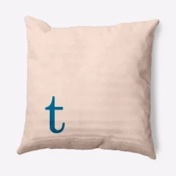 16"x16" Modern Monogram 't' Square Throw Pillow - E By Design -Home Textiles Store GUEST 207e7753 b40d 49ac bf2e 2f3461a5ffc0