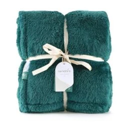 50"x60" 300 Recycled Fluffie Throw Blanket Teal - Berkshire Blanket & Home Co.