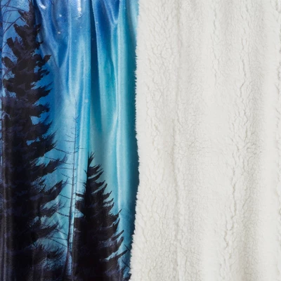 Fleece Throw Blanket- Howling Wolf Pattern, Lightweight Hypoallergenic Bed Or Couch Soft Plush Blanket For Adults And Kids By Hastings Home 4 Fleece Throw Blanket- Howling Wolf Pattern, Lightweight Hypoallergenic Bed Or Couch Soft Plush Blanket For Adults And Kids By Hastings Home - Image 2