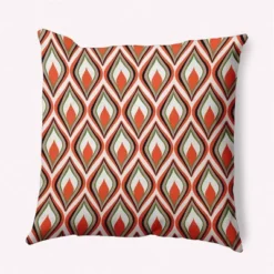16"x16" Feathers Square Throw Pillow - E By Design -Home Textiles Store GUEST 25f87ad7 8978 4bf2 9887 cfcb5f37340a