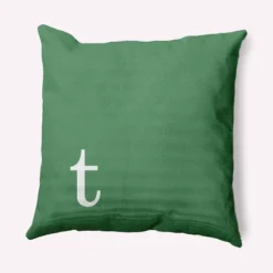 16"x16" Modern Monogram 't' Square Throw Pillow - E By Design -Home Textiles Store GUEST 27b6f394 d3be 4264 96d2 9d1aeebcef1f