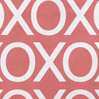 16"x16" Hugs And Kisses Valentines Square Throw Pillow - E By Design 3 16"x16" Hugs And Kisses Valentines Square Throw Pillow - E By Design