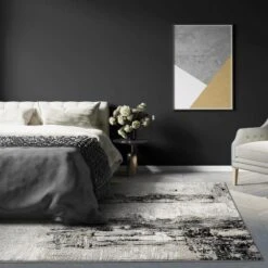 Luxe Weavers Distressed Abstract Area Rug, Non-Shedding Carpet -Home Textiles Store GUEST 2ae380d9 8e7c 4498 99d6 a462ad522bdb