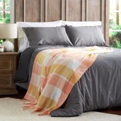 Soft Throw Blanket - Oversized, Luxuriously Fluffy, Vintage-Look And Cashmere-Like Woven Acrylic - Throws By Hastings Home (Desert Blush Plaid) -Home Textiles Store GUEST 2b7a74bf 5b48 460c 8502 da5a14c6c6bb