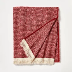 Herringbone Frayed Edges Throw Blanket - Threshold™ Designed With Studio McGee -Home Textiles Store GUEST 2db9fb6e d97b 4ee9 92a0 48b2688839c5