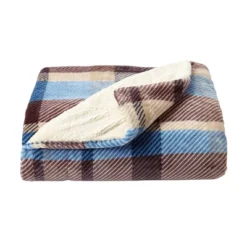 60"x70" Sherpa Fleece Plaid Throw Blanket - Yorkshire Home -Home Textiles Store GUEST 2e044ed6 31d8 43d9 8d04 90a34290f914