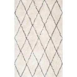 NuLOOM Sheba Cotton Diamond Shaggy Area Rug -Home Textiles Store GUEST 2edd88f3 80d5 4a4c a991 aa31b645e75c