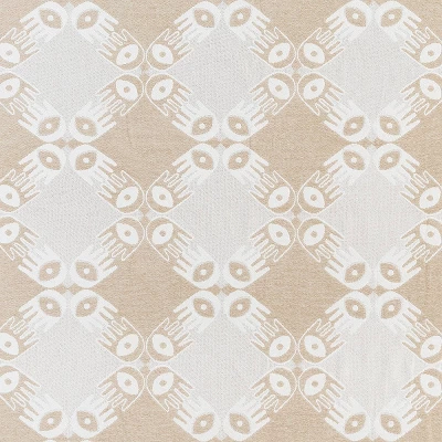 50"x60" Hand In Hand Throw Blanket Tan - Jungalow By Justina Blakeney 3 50"x60" Hand In Hand Throw Blanket Tan - Jungalow By Justina Blakeney