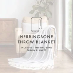Soft Herringbone Throw Blanket With Fringe 50" X 60" - Becky Cameron 16 Soft Herringbone Throw Blanket With Fringe 50" X 60" - Becky Cameron -Home Textiles Store GUEST 304e0edb aa5b 4859 be73 2c84470b50e0
