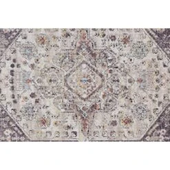 Armant Traditional Medallion, Purple/Gray/Ivory, 2' X 3' Accent Rug -Home Textiles Store GUEST 33698aa2 8985 4304 9467 8752347c661c