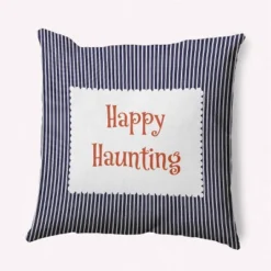16"x16" Halloween 'Happy Haunting' Square Throw Pillow - E By Design 17 16"x16" Halloween 'Happy Haunting' Square Throw Pillow - E By Design -Home Textiles Store GUEST 337e0f31 5527 4f23 8206 afc5215672e9