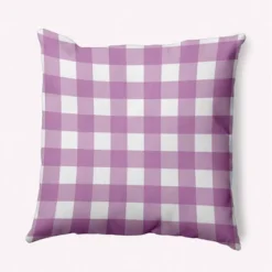 16"x16" Gingham Plaid Square Throw Pillow - E By Design -Home Textiles Store GUEST 3798b570 5ca1 4d30 bcc9 2936daecc6f7