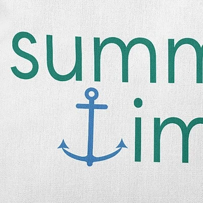16"x16" Summer Time Anchored Beach Square Throw Pillow - E By Design 3 16"x16" Summer Time Anchored Beach Square Throw Pillow - E By Design