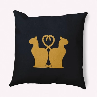 16"x16" Halloween Cats Square Throw Pillow - E By Design 8 16"x16" Halloween Cats Square Throw Pillow - E By Design - Image 6