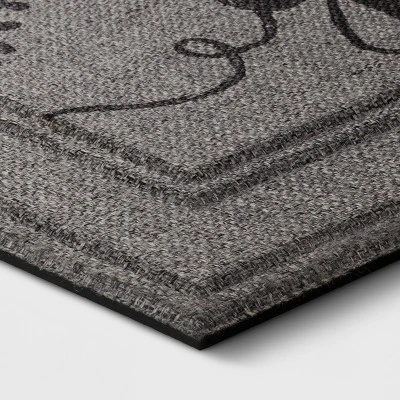 1'6"x2'6" "Be Our Guest" Mat Gray - Apache Mills 3 1'6"x2'6" "Be Our Guest" Mat Gray - Apache Mills