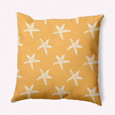 16"x16" Starfish Beach Square Throw Pillow - E By Design 9 16"x16" Starfish Beach Square Throw Pillow - E By Design - Image 7