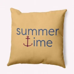 16"x16" Summer Time Anchored Beach Square Throw Pillow - E By Design 13 16"x16" Summer Time Anchored Beach Square Throw Pillow - E By Design -Home Textiles Store GUEST 3a81825a bfc5 4dda 8630 57678b6f1928