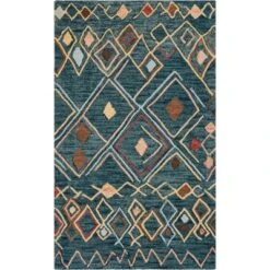 Edythe Geometric Hooked Rug - Safavieh -Home Textiles Store GUEST 3c729b3e 1cc0 4275 9002 26d3409be675