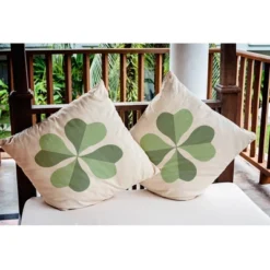 16"x16" Lucky Clover St. Patrick's Day Square Throw Pillow - E By Design 14 16"x16" Lucky Clover St. Patrick's Day Square Throw Pillow - E By Design -Home Textiles Store GUEST 3cff8d4a 4ee1 4e6e 8c9e 9cba562df72a