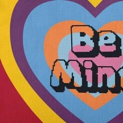 16"x16" Valentine's Day Be Mine Square Throw Pillow Formula One - E By Design: Romantic Quote, Indoor Decor, Polyester Twill