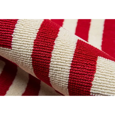 4'x6' Geometric Woven Accent Rug Red - Momeni 5 4'x6' Geometric Woven Accent Rug Red - Momeni - Image 3