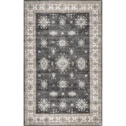 NuLOOM Mollie Machine Washable Traditional Border Area Rug -Home Textiles Store GUEST 3eea0db8 a6a8 4cc3 a3f3 1d0bb88414f6