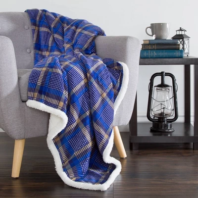 60"x50" Fleece Sherpa Throw Blanket - Yorkshire Home 3 60"x50" Fleece Sherpa Throw Blanket - Yorkshire Home