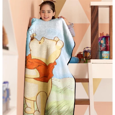 Disney Winnie The Pooh Mister Bee Micro Raschel Fleece Throw Blanket Multicoloured 4 Disney Winnie The Pooh Mister Bee Micro Raschel Fleece Throw Blanket Multicoloured - Image 2