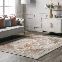 NuLOOM Justine Vintage Medallion Area Rug