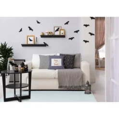 16"x16" Halloween Trick Or Treat Ticking Square Throw Pillow - E By Design -Home Textiles Store GUEST 43f2cf78 c271 487b bb85 d7049a131c50