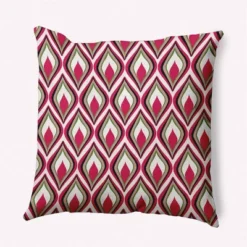 16"x16" Feathers Square Throw Pillow - E By Design -Home Textiles Store GUEST 442ab9d4 0691 4a15 9e8b 12bf796de669